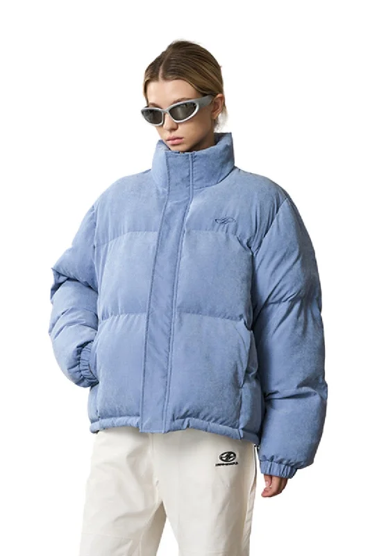 Stand Up Collar Velvet Down Jacket Striped Jacket Polka Dot Jacket Floral Jacket