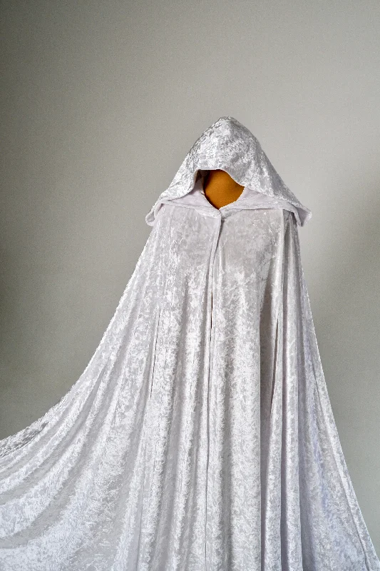 Bridal Cape Hooded, Wedding Cloak Cape Hoodie Jacket Zipper Layering