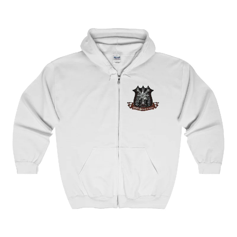 Weapons of Moroland  Full Zip Hooded Sweatshirt Hoodie with Drawstring Waist Adjustable Fitted