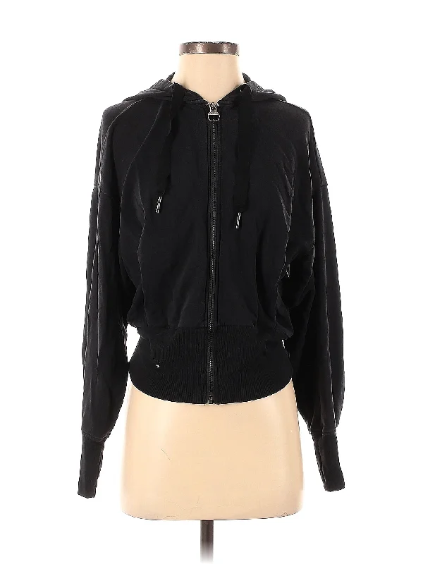 Zip Up Hoodie Hoodie with Zipper Placket Modern Functional