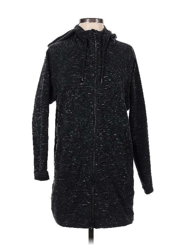 Zip Up Hoodie Hoodie with Reflective Safety Nightwear