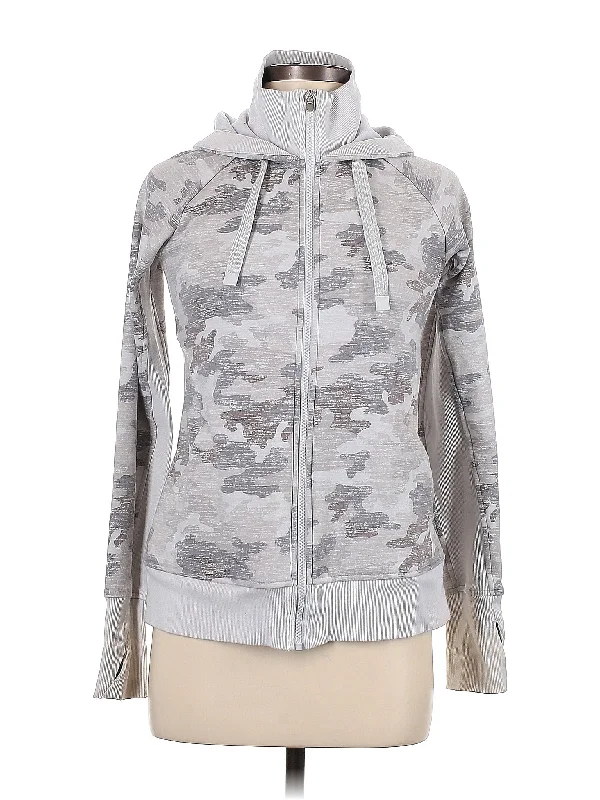 Zip Up Hoodie Hoodie with Crew Neck Simple Timeless