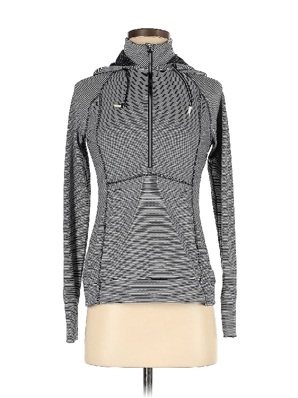 Zip Up Hoodie Hoodie with Frayed Bohemian Relaxed