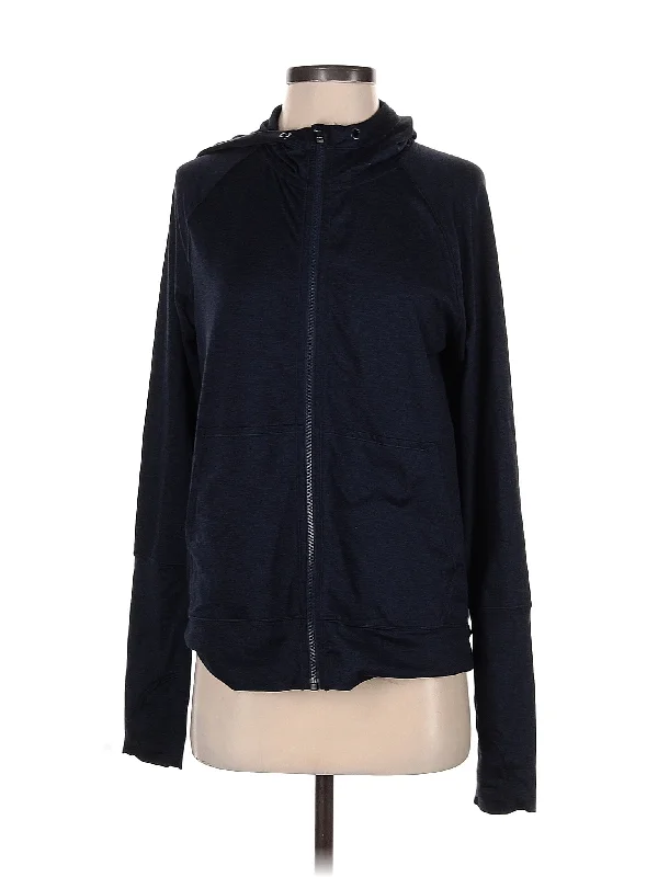 Zip Up Hoodie Hoodie with Applique Textured Unique