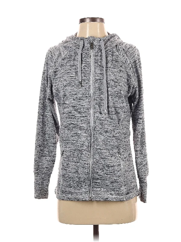 Zip Up Hoodie Hoodie with Monochrome Minimalist Simple