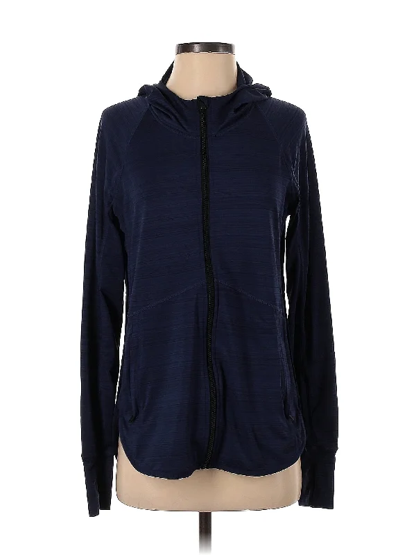 Zip Up Hoodie Hoodie with Lace Feminine Delicate