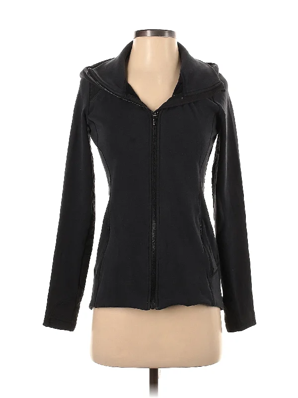 Zip Up Hoodie Hoodie with Stripes Bold Sporty