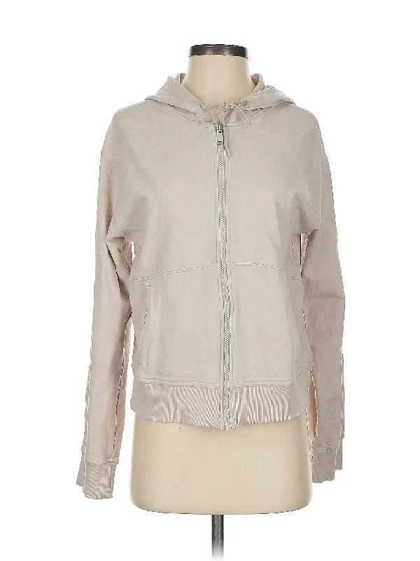 Zip Up Hoodie Hoodie with Thumb Holes Functional Cozy