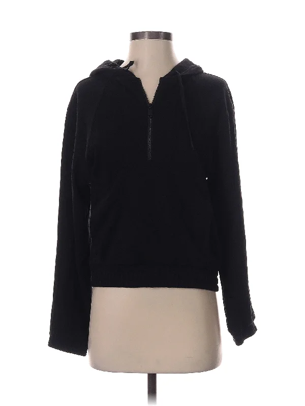 Zip Up Hoodie Hoodie with Back Slit Movement Comfort