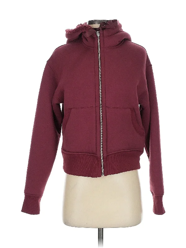 Zip Up Hoodie Hoodie with Belted Waist Structured Tailored