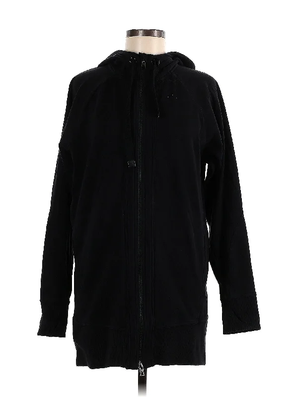 Zip Up Hoodie Hoodie with Contrast Stitching Detailed Premium