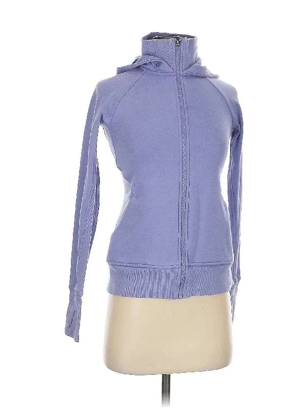 Zip Up Hoodie Hoodie with Puffed Sleeves Voluminous Trendy