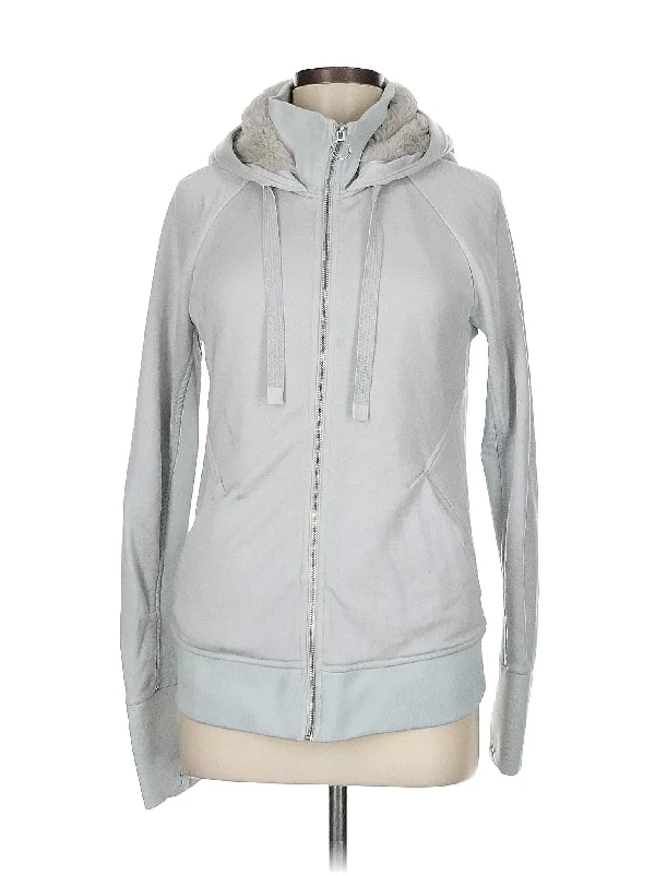Zip Up Hoodie Hoodie with Toggle Buttons Decorative Unique