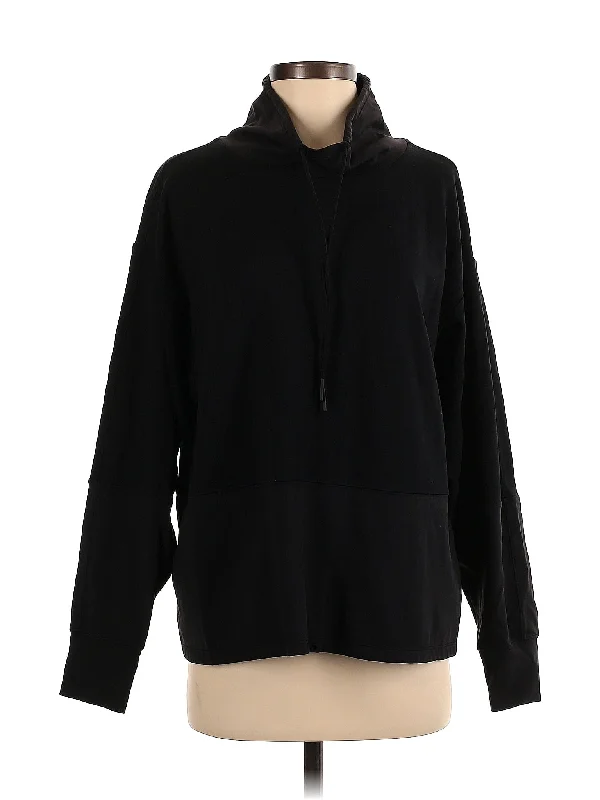 Zip Up Hoodie Hoodie with Color Block Contrast Stylish