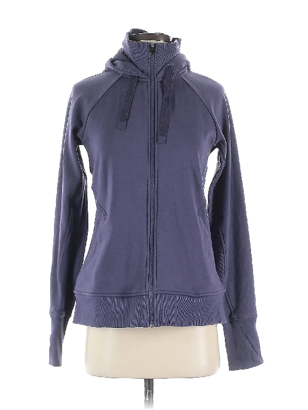 Zip Up Hoodie Hoodie with Hem Patch Decorative Personalized