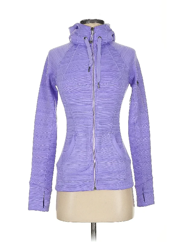 Zip Up Hoodie Hoodie with Hem Frayed Vintage Worn