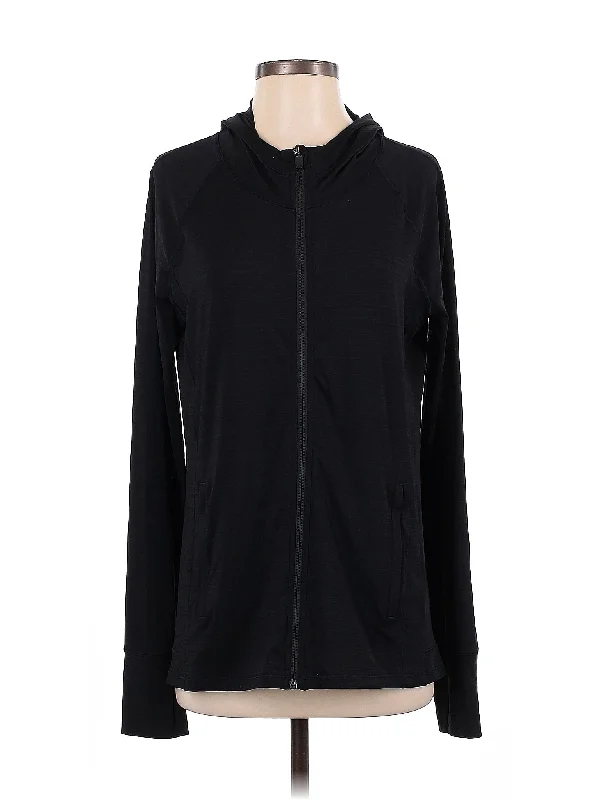 Zip Up Hoodie Hoodie with Sequins Glamorous Eye-catching