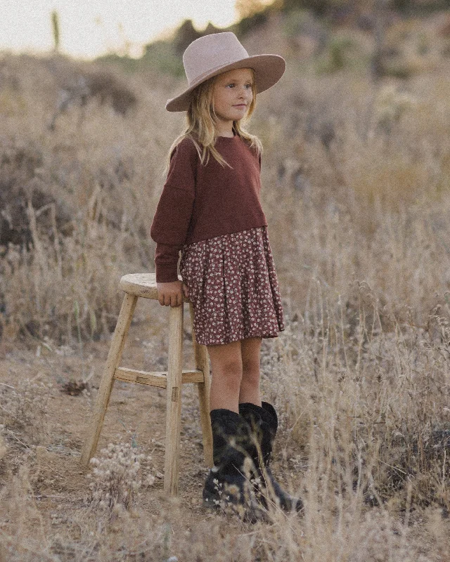 The Sweatshirt Dress by Rylee + Cru - Rosette - KIDS Hoodie with Drawstring Waist Adjustable Fitted The Sweatshirt Dress by Rylee + Cru - Rosette - KIDS Hoodie with Drawstring Waist Adjustable Fitted