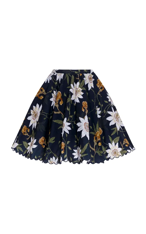 Leonora Pasiflora Mini Skirt vintage skirt charm