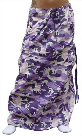 Ufo Utility Cargo Skirt  (Purple Camo) denim skirt stylish