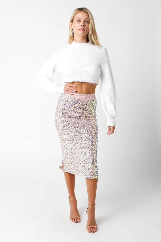 My Way Sequin Skirt lace skirt intricate