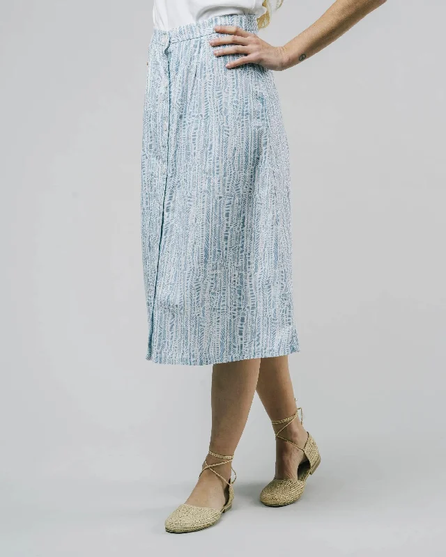 Camou Blue Skirt low waist skirt