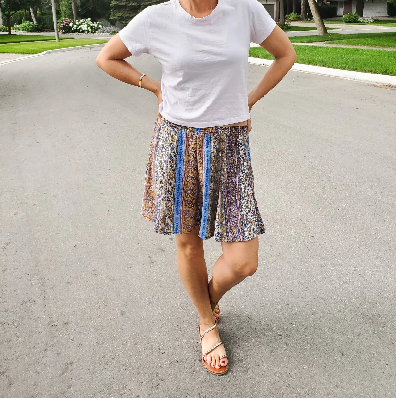 Electric Daisy Skirt -Moss Crepe cashmere skirt soft