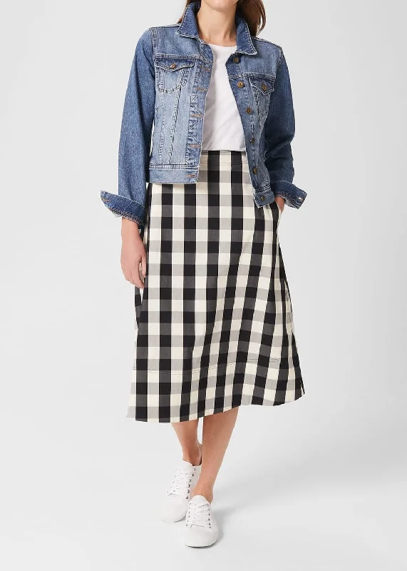 Miley Skirt 0122/7213/9083l00 Neutral-Black wool skirt warm