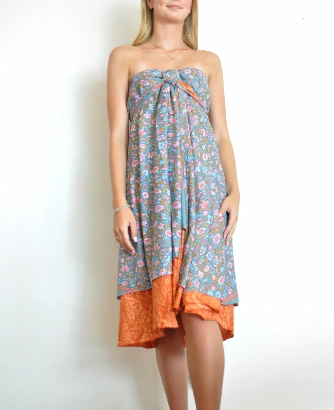 Long Multi Wear Skirt (straight hem) - Eco Couture - Wholesale chiffon skirt floaty