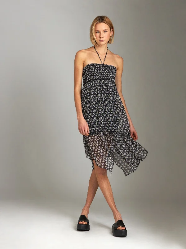 Scala Handkerchief Skirt Dress velvet skirt plush