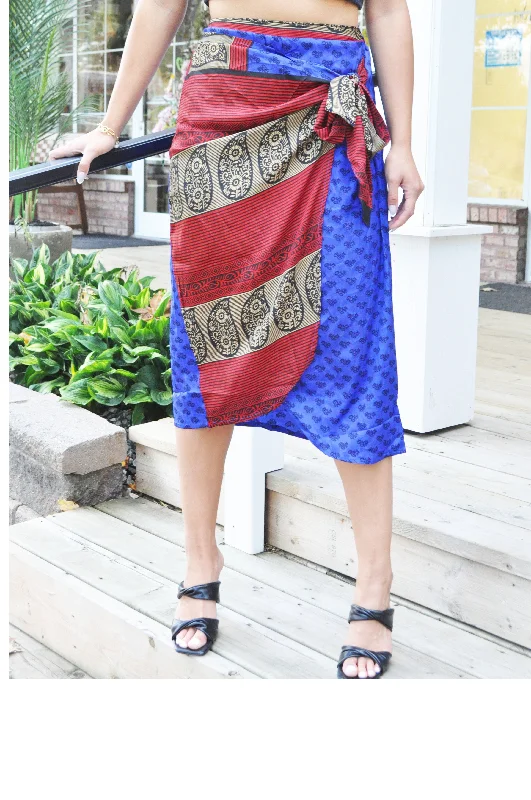 Miracle Faux Wrap skirt - wholesale - upcycled ***available to order spring 2023*** cashmere skirt soft