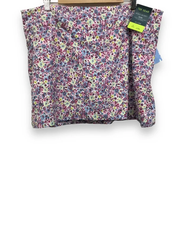 Multi-colored Skort Tek Gear, Size Xxl athletic skirt fit